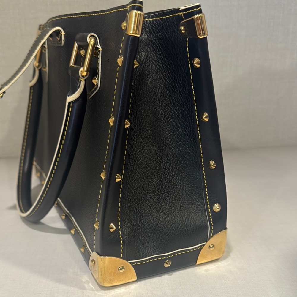 Black and Gold Studded Women's Bag